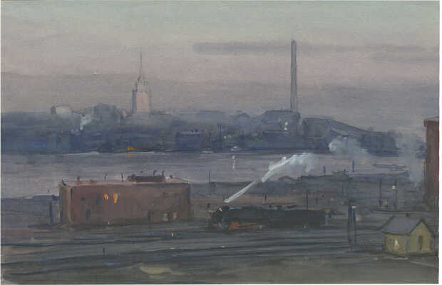 Дородницын Вениамин Павлович. Вид на МГУ 